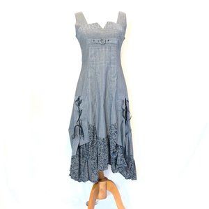 Bai Amour stylish dress striped grey 6